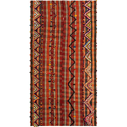 Vidal Tapis de laine 272x145 rouge Jajim