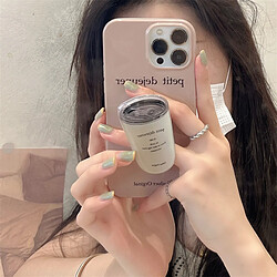 GUPBOO Étui pour iPhone11 support de latte de style américain pour femme étui de téléphone portable de style européen