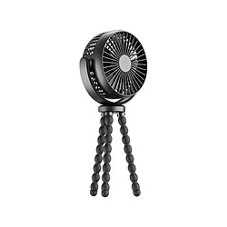 Ventilateur de Refroidissement Ventilateur de Refroidissement Portable à Trois Vitesses ABS Réglable à Piles pour Siège d'auto-Noir