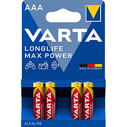 Lot de 4 piles type lr03 1.5 volts - 4703/404 - VARTA