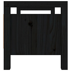 Acheter vidaXL Banc d'entrée Noir 80x40x43 cm Bois de pin massif