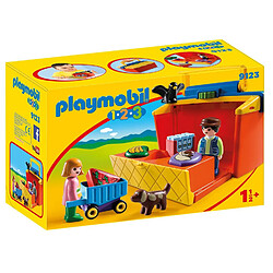 Playmobil® PLAYMOBIL 9123 1.2.3 - Étal de marché transportable