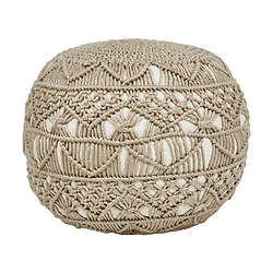 Beliani Pouf AADHI Beige 50 cm 50 cm