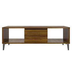 Acheter Maison Chic Tabls basse,Table Console pour salon Chêne marron 103,5x60x35 cm Aggloméré -MN77008