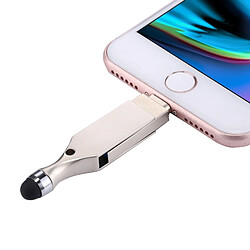 Acheter Wewoo Clé USB pour iPhone et iPad iPod la plupart des smartphones Android PC 2 en 1 USB 2.0 Lightning 8 broches Flash 16 Go avec stylet,