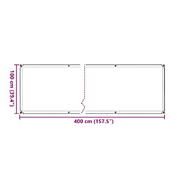 vidaXL Housse de protection plantes avec œillets 1x4 m polyéthylène pas cher