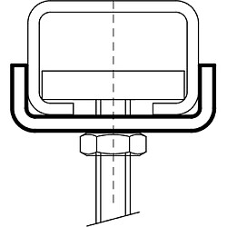 Plaques de verrouillage WALRAVEN BIS U - Ø10.5 mm - Pour rail WM1-35 - 6535110