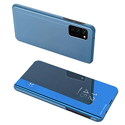 Ozzzo transparent view coque cover pour samsung galaxy a72 4g blue