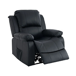 Bestmobilier Armand - fauteuil relax en cuir vegan