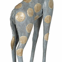 Acheter BigBuy Home Figurine Décorative Gris Doré Girafe 27 x 12 x 100 cm