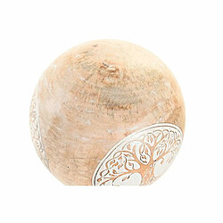 Figurine Décorative DKD Home Decor Blanc Naturel Arbre Hibou Décapé 13 x 13 x 13 cm