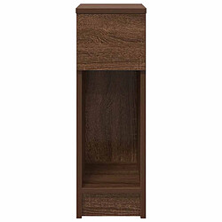 Avis vidaXL Tables de chevet avec tiroir 2 pcs chêne marron 20x36x60 cm