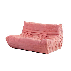 SoftEva Togo loveseat - Rose - sans assemblage, mousse double confort, support ergonomique, toucher doux