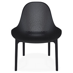 Avis Alterego Fauteuil lounge de jardin perforé 'SILO' noir design