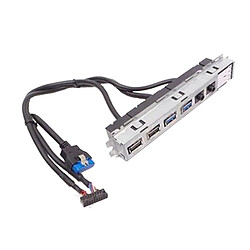 Carte Façade Dell 7010 9010 DT 04C7PH 4C7PH Optiplex 4x USB 2.0 Audio IN/OUT - Occasion