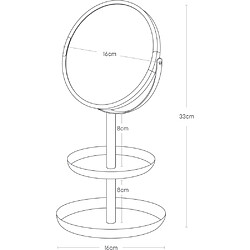 Avis Yamazaki Miroir avec range bijoux intégré Tosca.