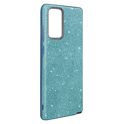 Avizar Coque Samsung Note 20 Paillette Amovible Silicone Semi-rigide bleu