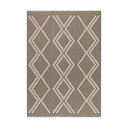 Jardindeco Tapis intérieur extérieur aspect jute marron Tijuana 9048 180 x 67 cm.