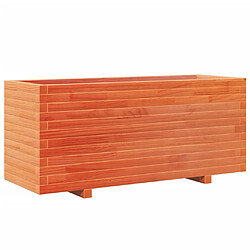 vidaXL Jardinière cire marron 110x40x49,5 cm bois de pin massif