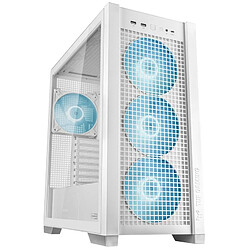 Boîtier ATX semi-tour Asus TUF GAMING GT302 TG ARGB Blanc Multicouleur