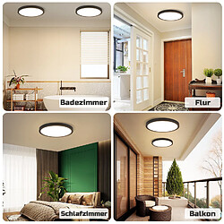 Acheter ZMH LED Ceiling Light Ø22cm IP44 Facile à monter soi-même avec les instructions de montage Bedroom