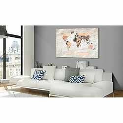 Paris Prix Tableau Imprimé World Map : Stony Oceans 40 x 60 cm