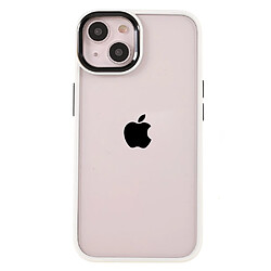 Coque en TPU + acrylique avec protection de l'objectif de l'appareil photo, anti-rayures blanc pour votre iPhone 13 6.1 pouces