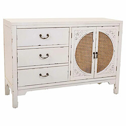 Buffet Alexandra House Living Blanc Rotin Bois d'épicéa 36 x 73 x 106 cm