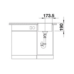 Avis Evier à encastrer 40cm silgranit subline 320-f noir - 525982 - BLANCO