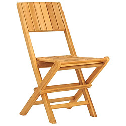 Avis Maison Chic Lot de 2 Chaises de jardin,Fauteuil d'extérieur pliantes 47x61x90 cm bois massif teck -MN34428