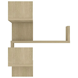 Acheter vidaXL Étagère d'angle murale Chêne Sonoma 40x40x50 cm bois ingénierie