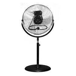 Ventilateur sur pied TROTEC TVM 18 S - Noir et Métal - 120Watts Diamètre 45cm pas cher