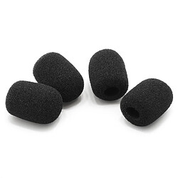 OKULI 4 x Remplacement Noir Mousse Microphone Coussin pour Casque Écouteurs - 30mm