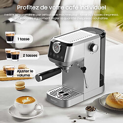 Iceagle Machine à Café Semi-Automatique CM1665B 1350W, 20 Bar cafetiere filtre 1,3 L pas cher