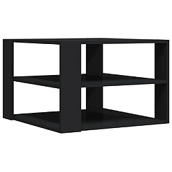 Maison Chic Tabls basse,Table Console pour salon noir 59,5x59,5x40 cm bois d'ingénierie -MN78264