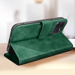 Acheter Avizar Étui pour iPhone 14 Pro Max Clapet Portefeuille Support Vidéo Soft-touh Vert