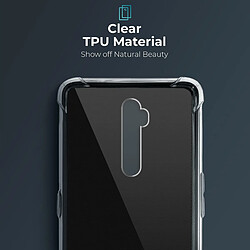 Avis Moozy Coque en silicone anti-choc pour Oppo A9 2020 - Coque de téléphone transparente et transparente en TPU souple