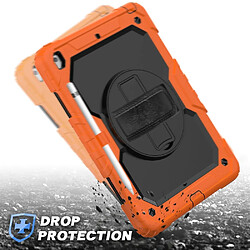 Avis Wewoo Housse Étui Coque Pour iPad 10.2 Gel de silice coloré antichoc + de protection PC avec support et bandoulière et dragonne et fente stylo Orange