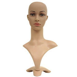 Mendler Tête de mannequin HWC-G70, mannequin perruque femme femme mannequin de vitrine, articulée 55cm