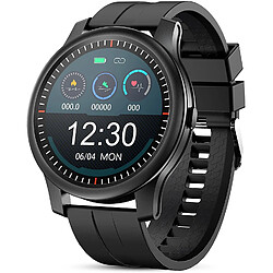 Chrono Montre Connectée Homme Smartwatch Bluetooth Sport Etanche Bracelet Connecté Tensiomètre Cardiofréquencemètre Podomètre Fitness Tracker d’Activité pour iPhone Android,Noir