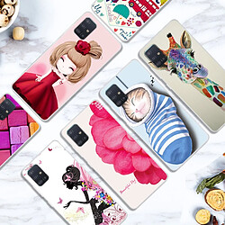 Coque en TPU impression de motifs souple fleurs pour votre Samsung Galaxy A51