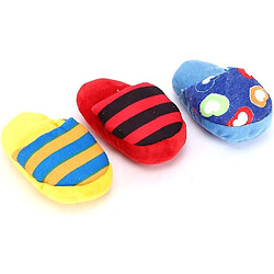 Jouet de Sondage En Peluche Pour Chien De Compagnie 3 Pièces, protection de Nettoyage Des Dents En Forme De pantoufle Jouet à Dents Molaires Résistant aux Morsures