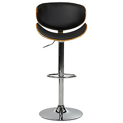 Acheter Beliani Tabouret de bar Cuir PU Noir ROTTERDAM