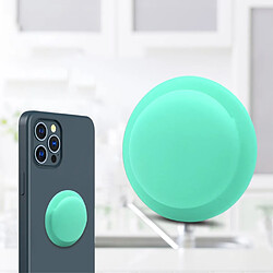 Coque en silicone Coller sur souple cyan pour votre Apple AirTag 2021