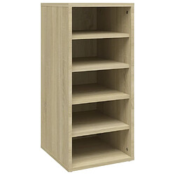 vidaXL Armoire à chaussures Chêne Sonoma 31,5x35x70 cm Bois ingénierie