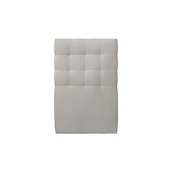 Sommeil de plomb Tete de lit Capitonnée Velours Gris clair L 90 cm - Ep 10 cm rembourré