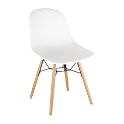 Chaise Moulée Blanche - Lot de 2 - Bolero