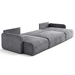 Acheter Lisa Design Apolline - canapé panoramique en U 7 places convertible avec coffres en tissu moucheté