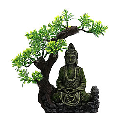 Délicat Artisanat Résine Zen Bouddha Statue Aquarium Repaire Bocal À Poissons Paysage Scène de Poissons Cachette Réservoir de Bureau À Domicile Décor