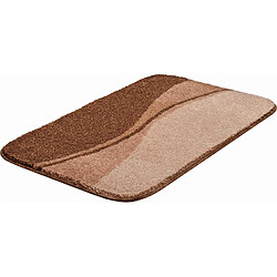 Linea Due Flash Tapis de Bain, Polyacrylique Supersoft, Beige, 70x120 cm